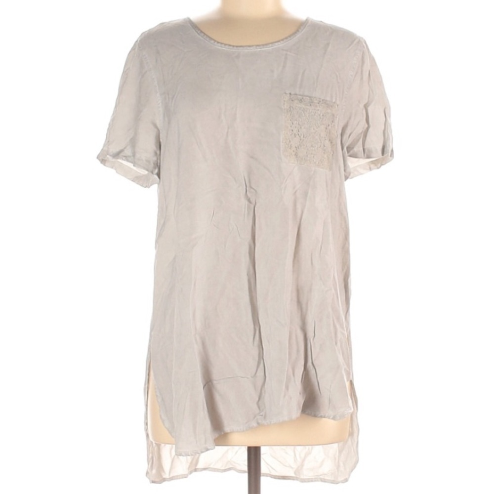 NWT Spence basic lace pocket short sleeve t-shirt medium basic tee